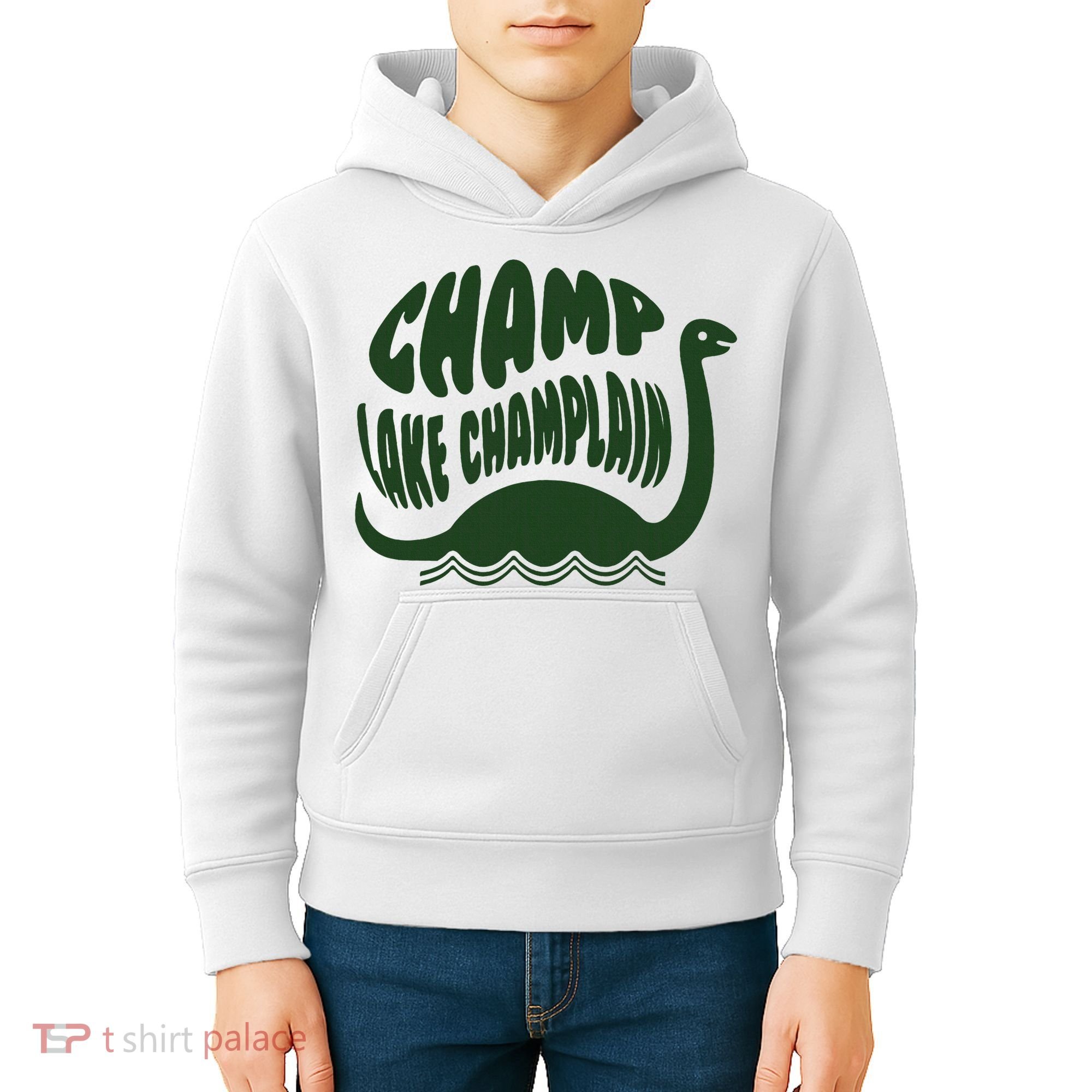 Champ Lake Champlain Monster American Folklore Kids Hoodie