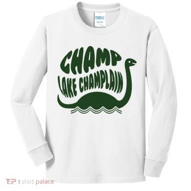 Champ Lake Champlain Monster American Folklore Kids Long Sleeve Shirt