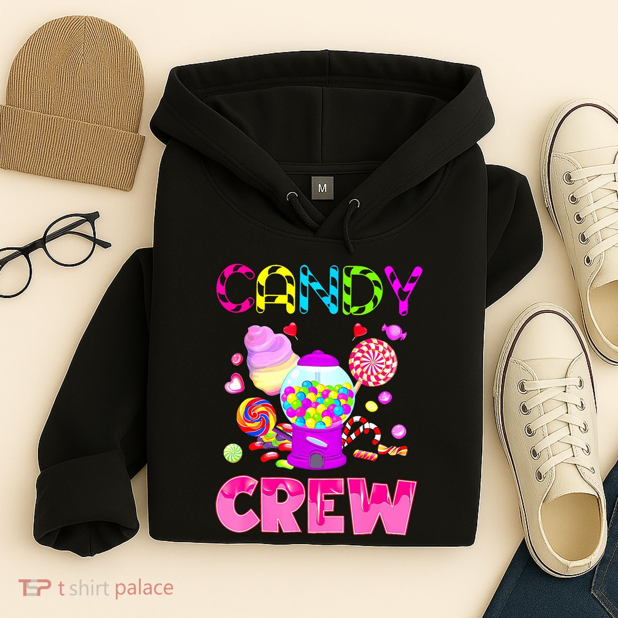 Candy Land Costume Women Candy Crew Sweetie Candy Squad Hoodie