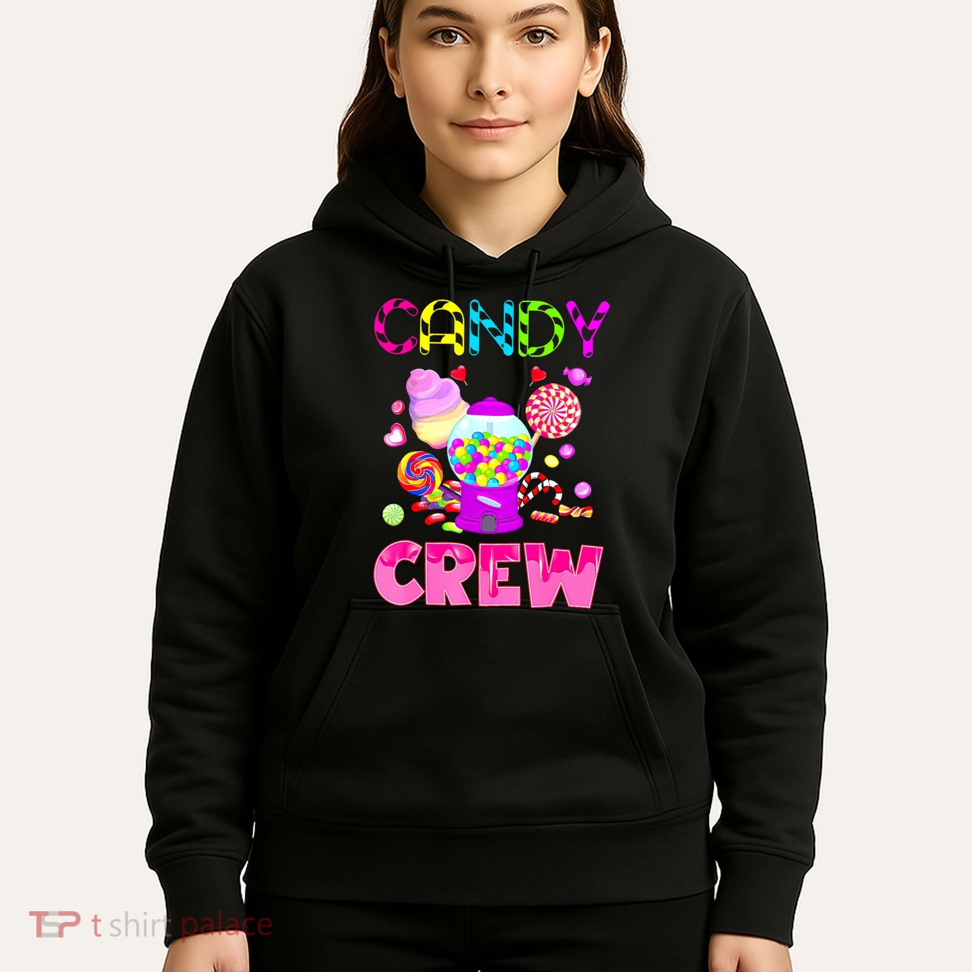 Candy Land Costume Women Candy Crew Sweetie Candy Squad Hoodie