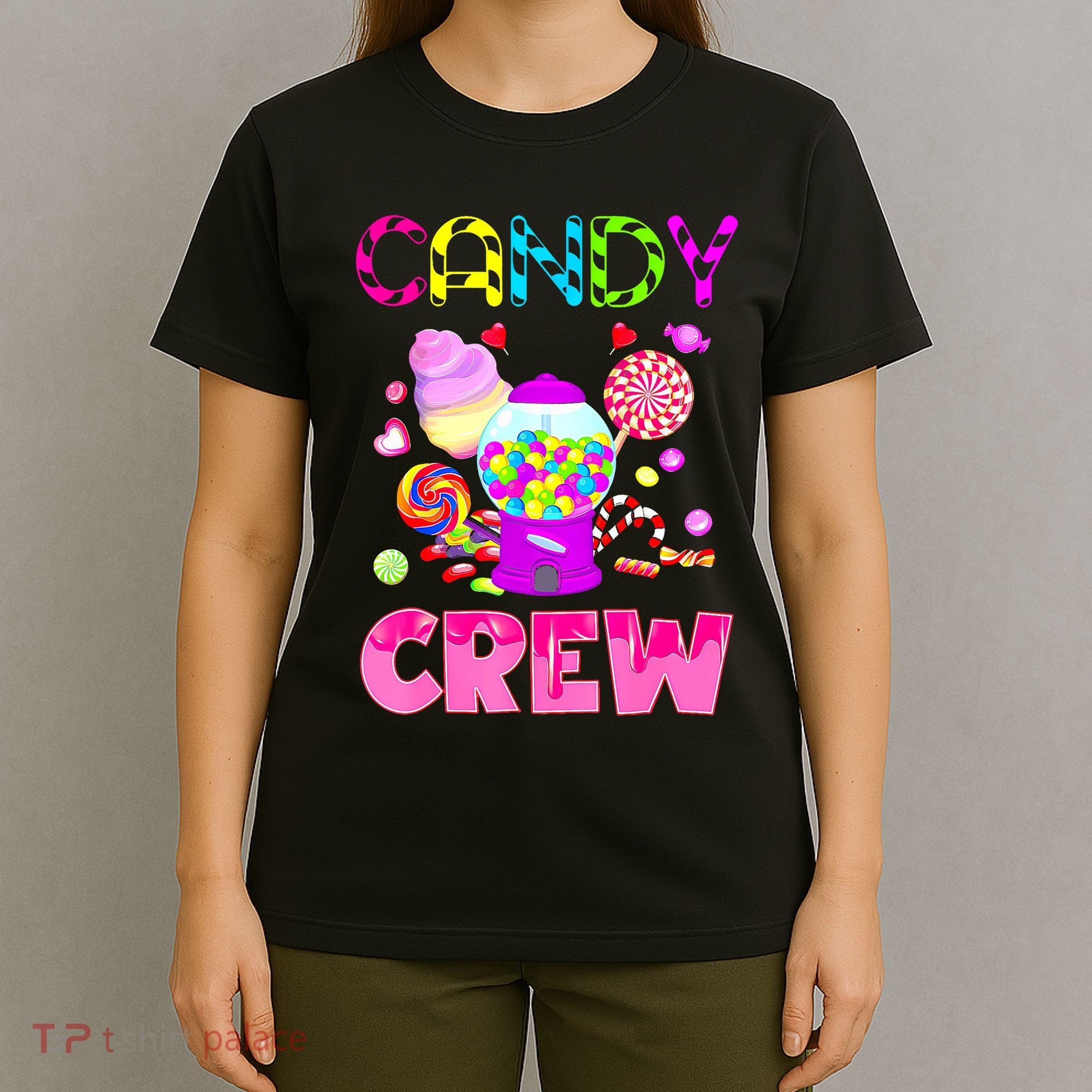 Candy Land Costume Women Candy Crew Sweetie Candy Squad T-Shirt