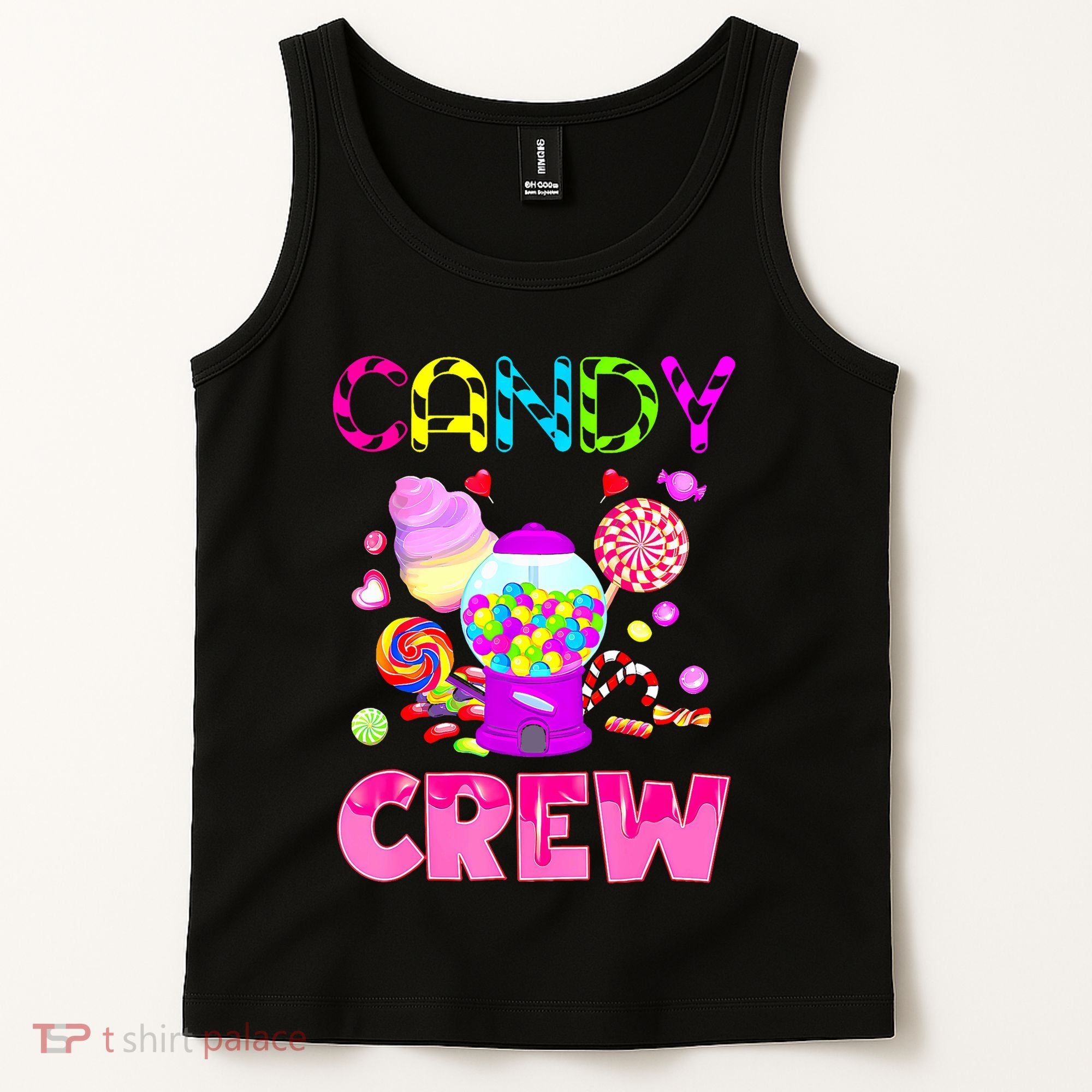 Candy Land Costume Women Candy Crew Sweetie Candy Squad Tank Top