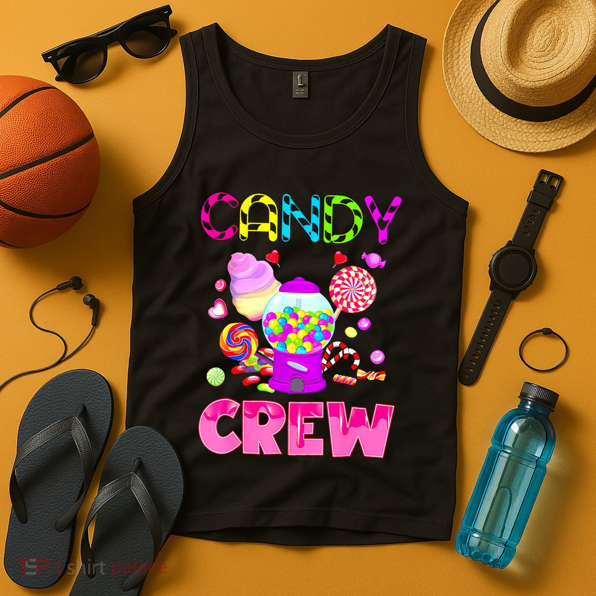 Candy Land Costume Women Candy Crew Sweetie Candy Squad Tank Top