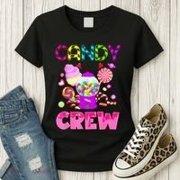 Candy Land Costume Women Candy Crew Sweetie Candy Squad Women's T-Shirt thumb 3
