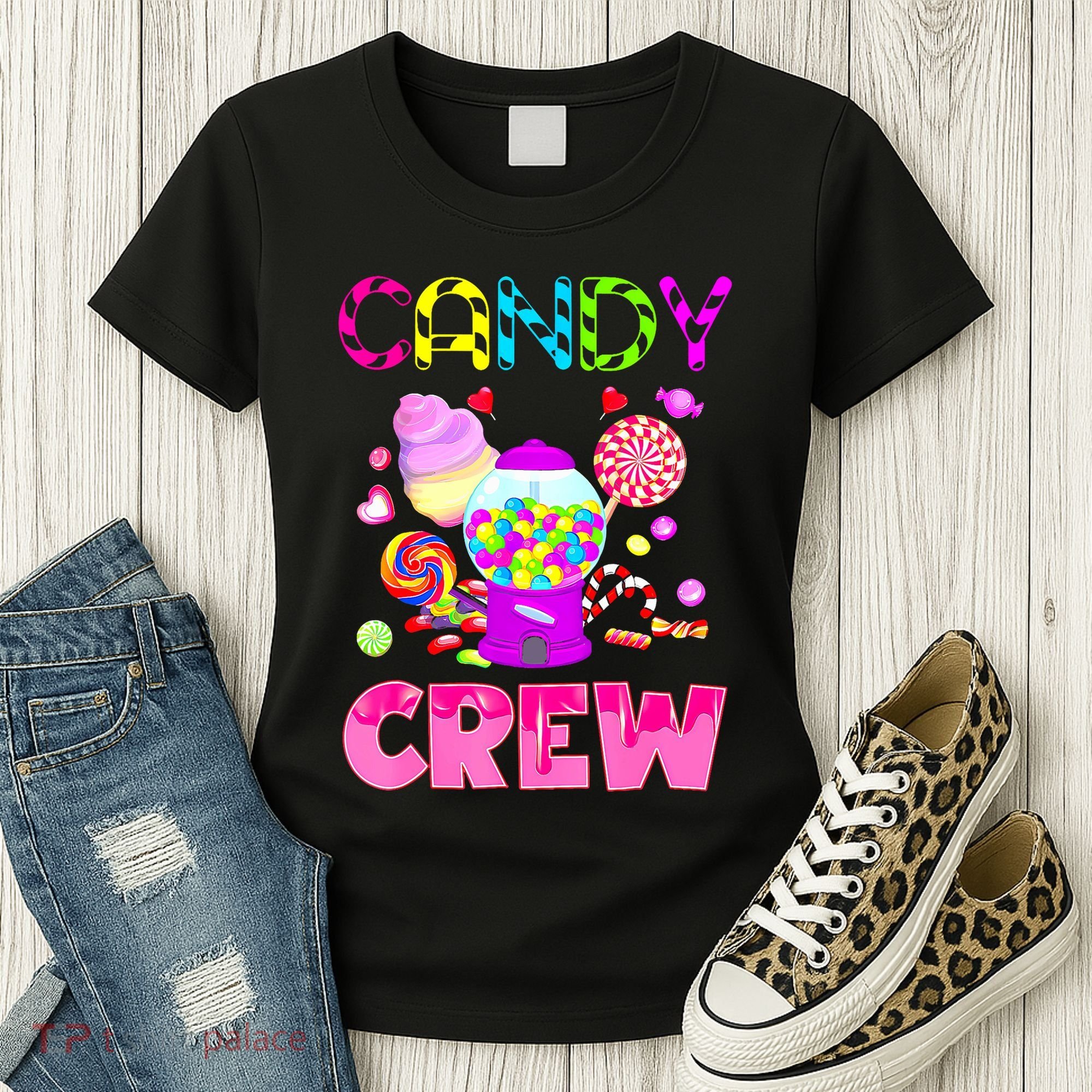 Candy Land Costume Women Candy Crew Sweetie Candy Squad Women's T-Shirt