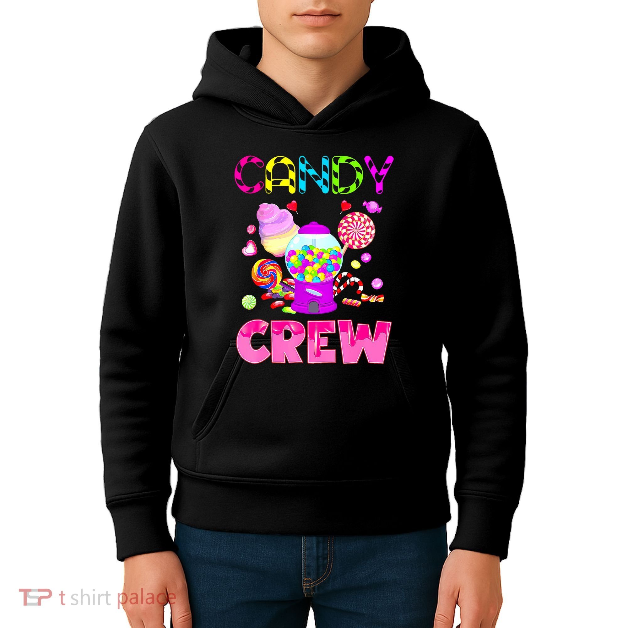 Candy Land Costume Women Candy Crew Sweetie Candy Squad Kids Hoodie
