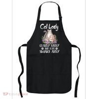 Cat Lady Classy Sassy And A Bit Smart Assy Cute Apron thumb 0
