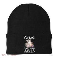 Cat Lady Classy Sassy And A Bit Smart Assy Cute Beanie thumb 0