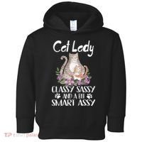 Cat Lady Classy Sassy And A Bit Smart Assy Cute Toddler Hoodie thumb 0