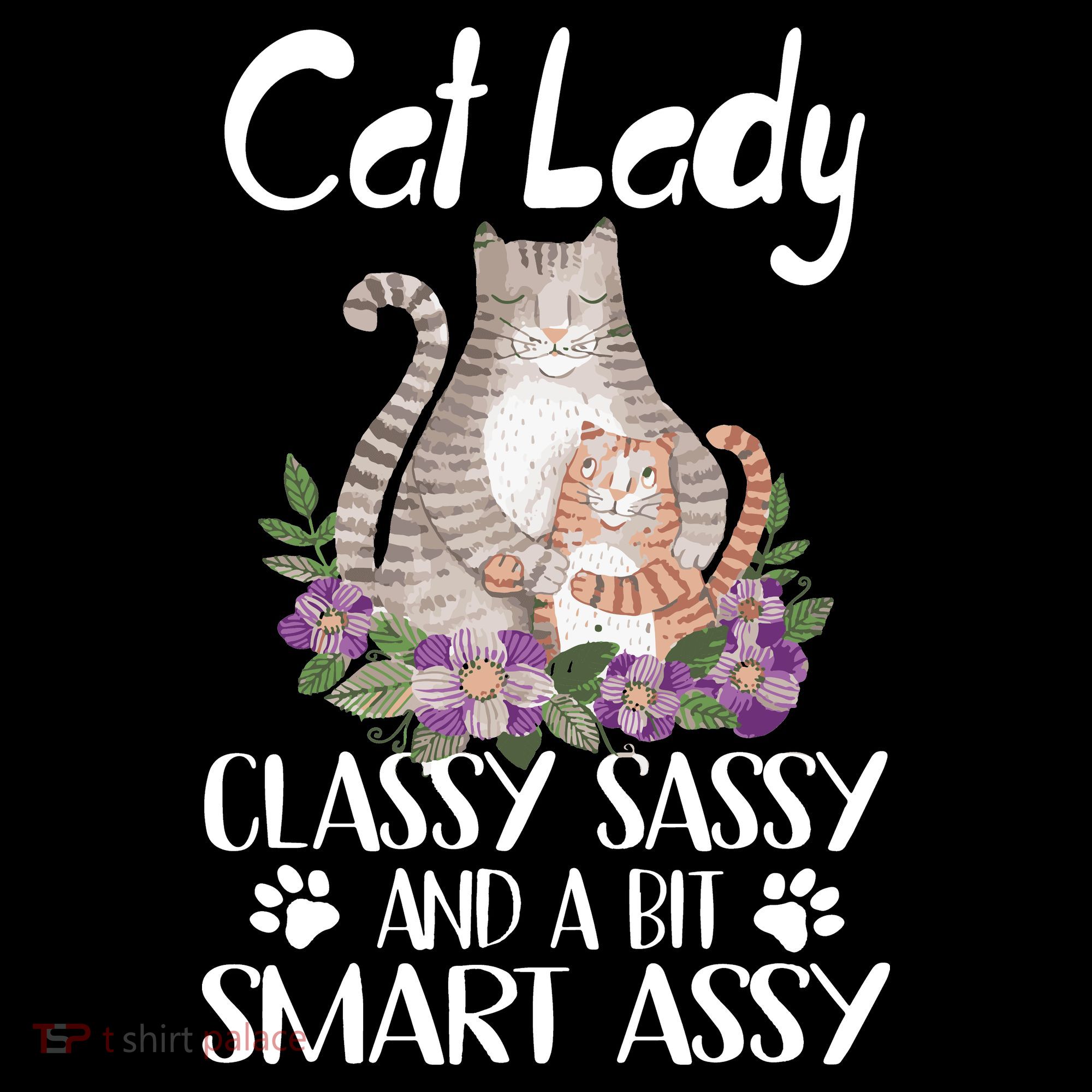 Cat Lady Classy Sassy And A Bit Smart Assy Cute Women's T-Shirt