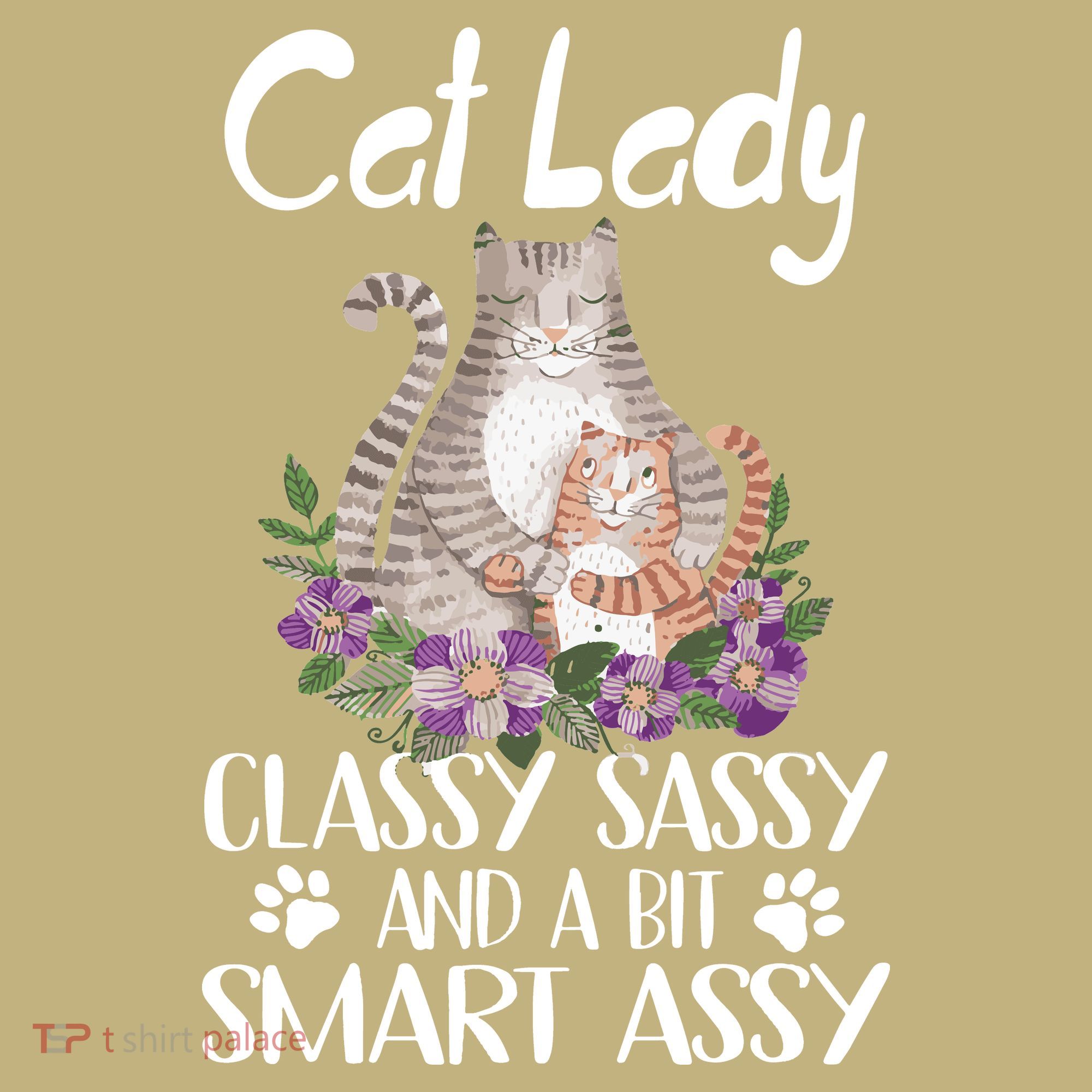 Cat Lady Classy Sassy And A Bit Smart Assy Cute Kids T-Shirt