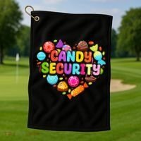 Candy Land Costumes Candy Land Candy Security Golf Towel thumb 1