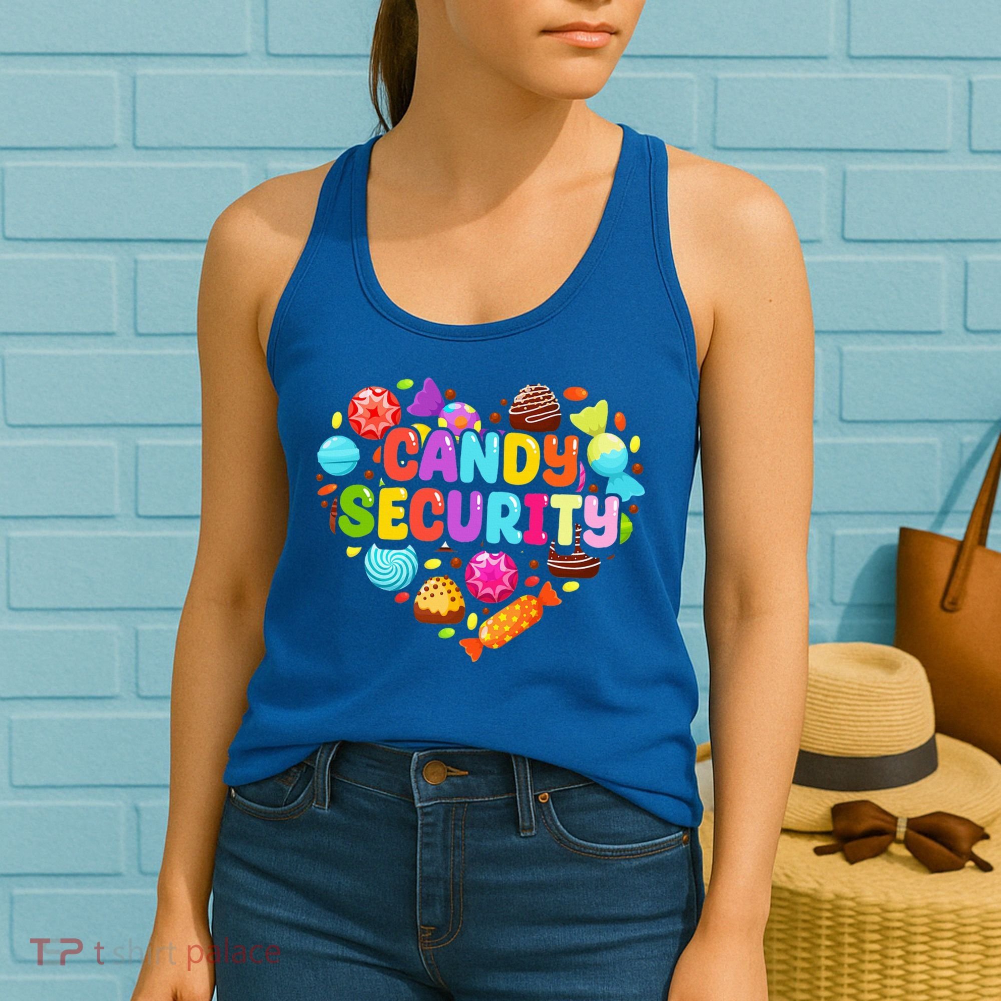 Candy Land Costumes Candy Land Candy Security Women's Tank Top