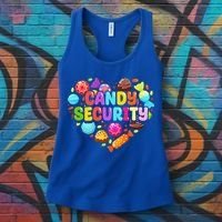Candy Land Costumes Candy Land Candy Security Women's Tank Top thumb 3