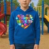 Candy Land Costumes Candy Land Candy Security Kids Hoodie thumb 2