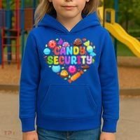 Candy Land Costumes Candy Land Candy Security Kids Hoodie thumb 3