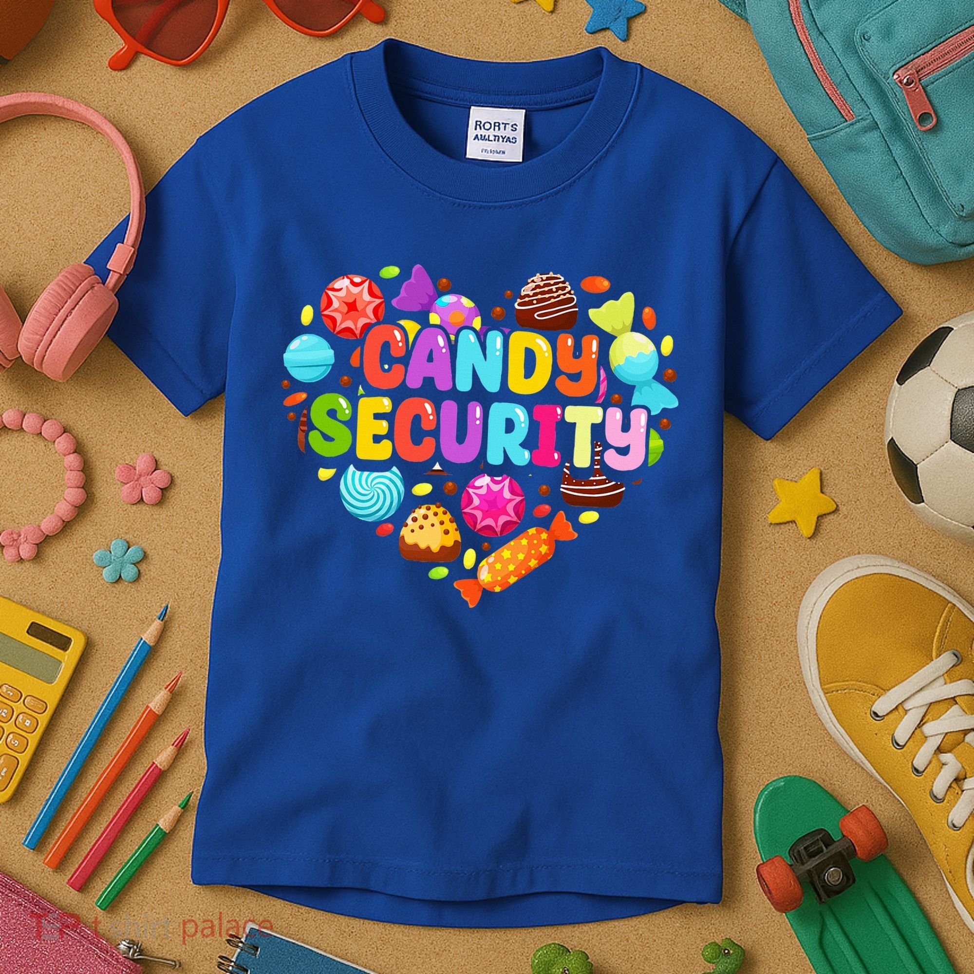 Candy Land Costumes Candy Land Candy Security Kids T-Shirt