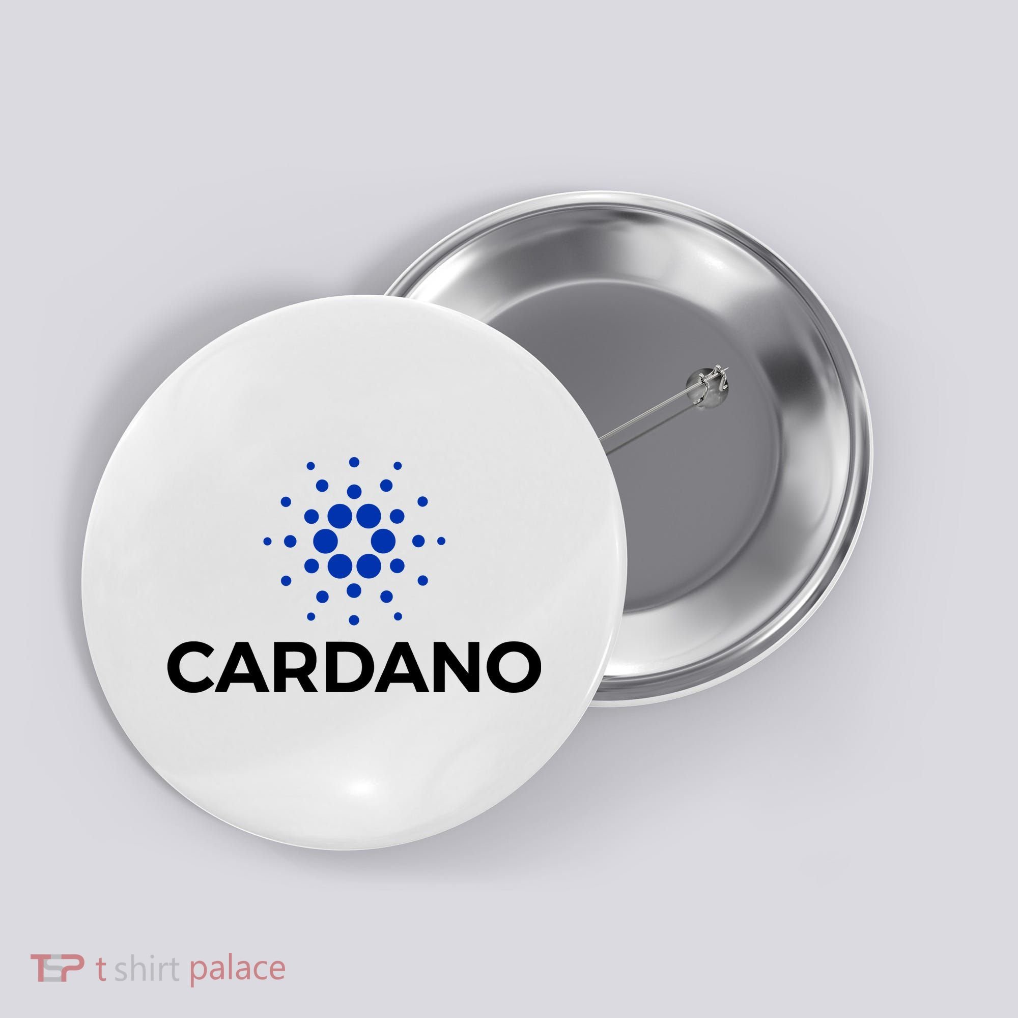 Cardano Logo Crypto Coin Blockchain Button