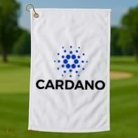 Cardano Logo Crypto Coin Blockchain Golf Towel thumb 1