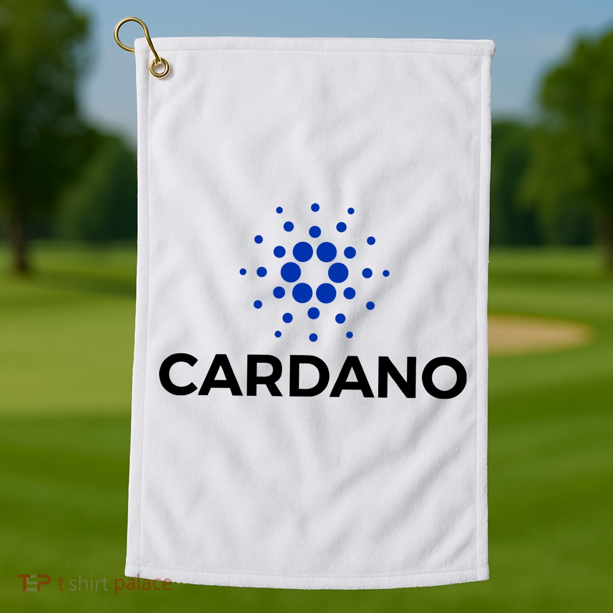 Cardano Logo Crypto Coin Blockchain Golf Towel