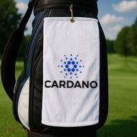 Cardano Logo Crypto Coin Blockchain Golf Towel thumb 2
