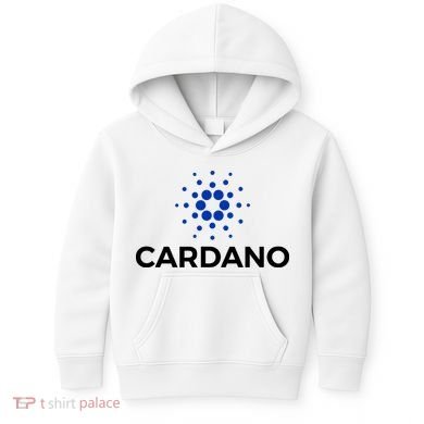 Cardano Logo Crypto Coin Blockchain Kids Hoodie