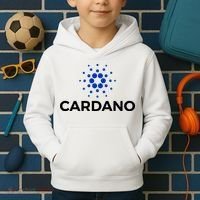 Cardano Logo Crypto Coin Blockchain Kids Hoodie thumb 2