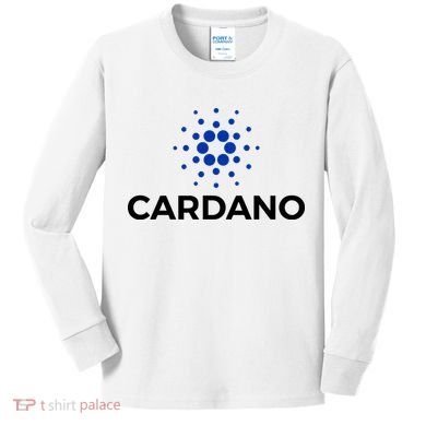 Cardano Logo Crypto Coin Blockchain Kids Long Sleeve Shirt