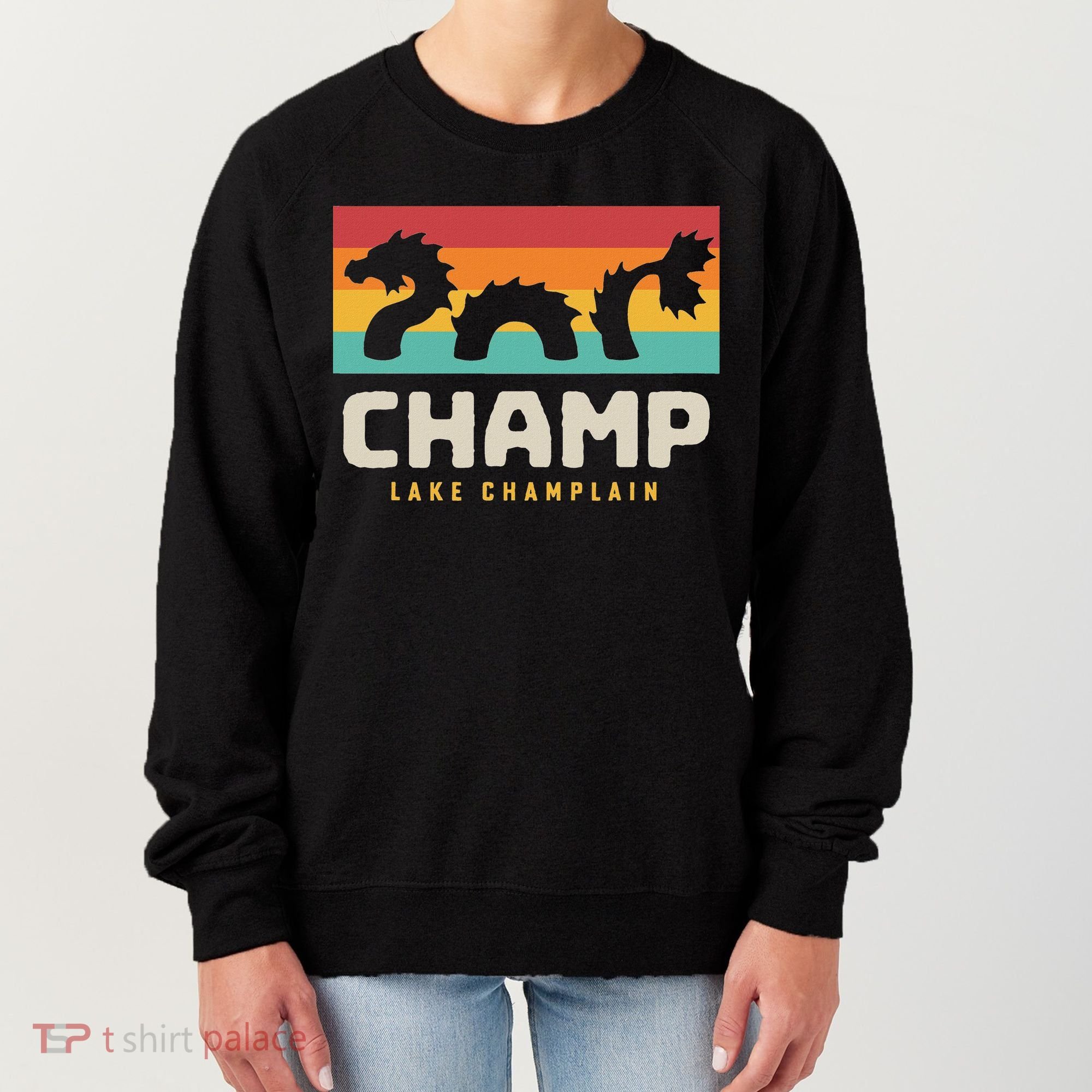 Champ Lake Champlain Monster American Folklore Women's Sweatshirt