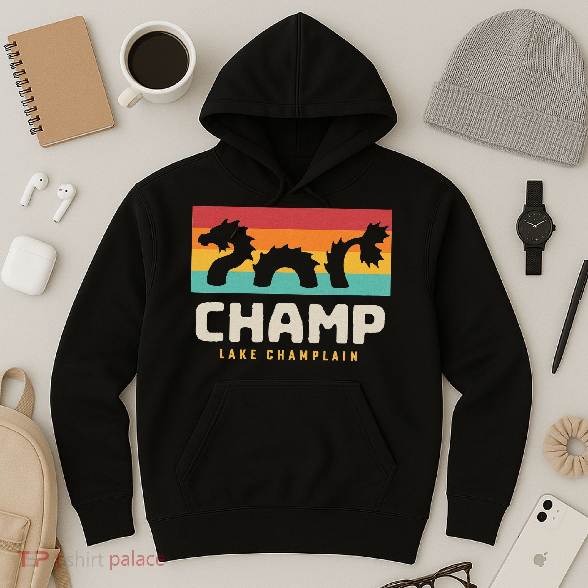 Champ Lake Champlain Monster American Folklore Hoodie