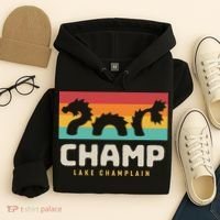 Champ Lake Champlain Monster American Folklore Hoodie thumb 4