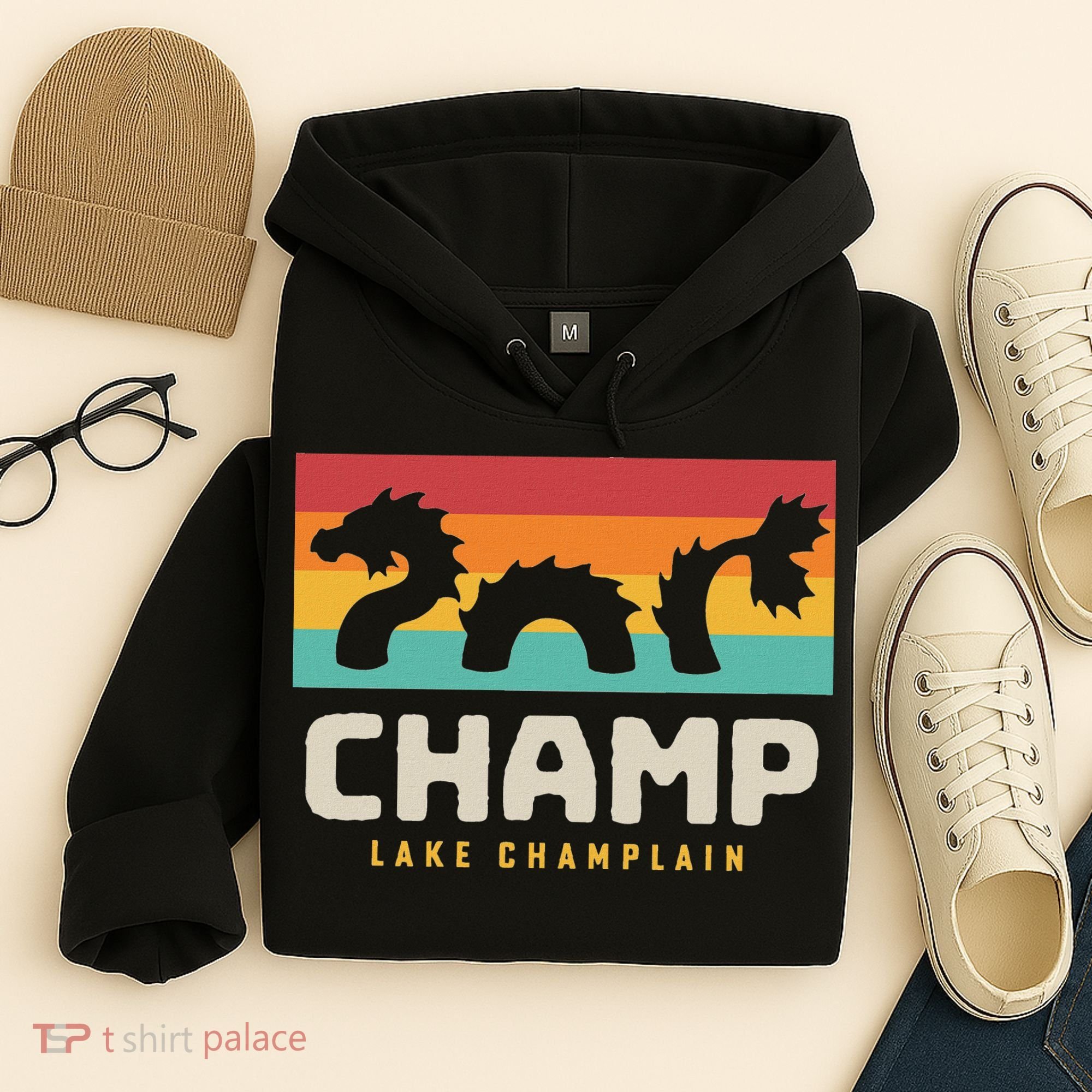 Champ Lake Champlain Monster American Folklore Hoodie