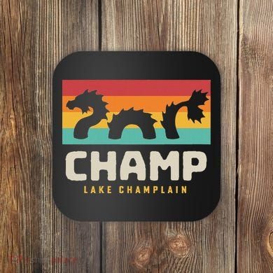 Champ Lake Champlain Monster American Folklore Coaster