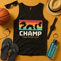 Champ Lake Champlain Monster American Folklore Tank Top thumb 4