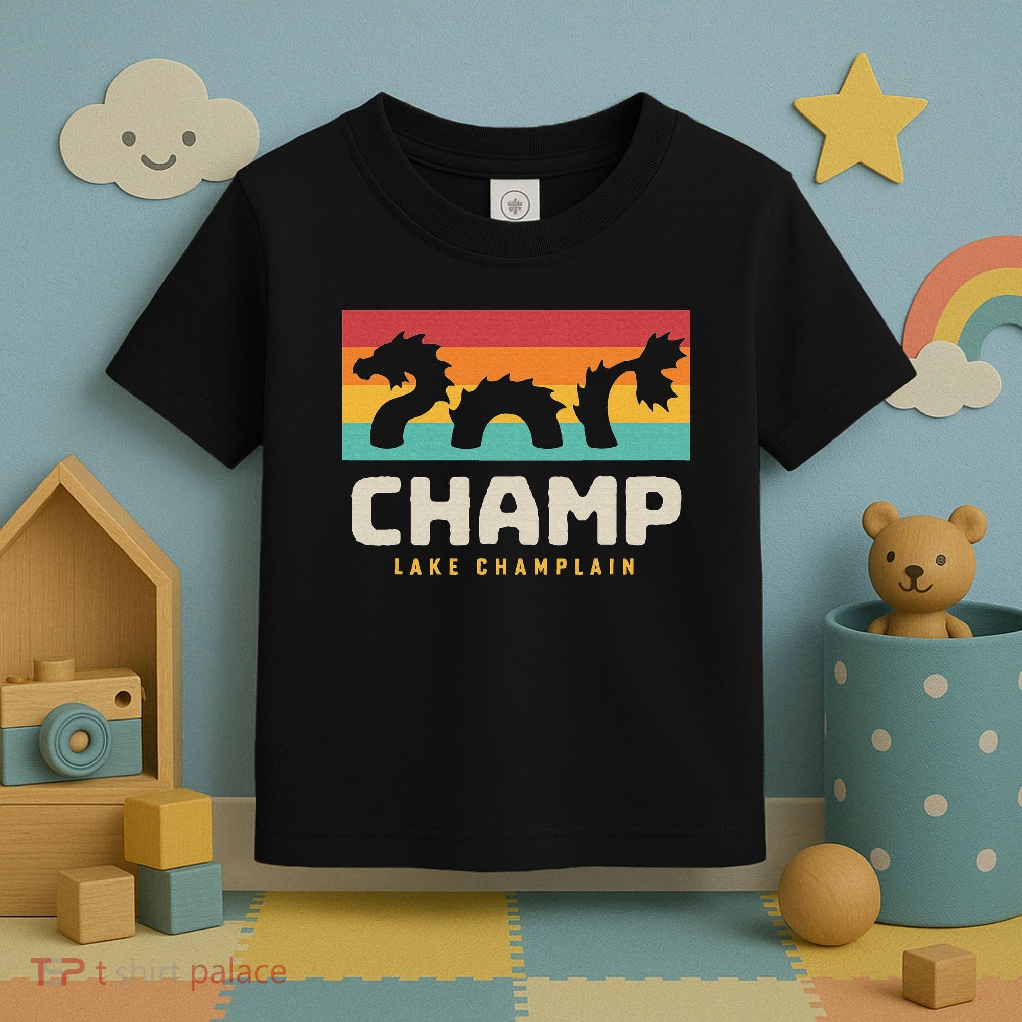 Champ Lake Champlain Monster American Folklore Toddler T-Shirt