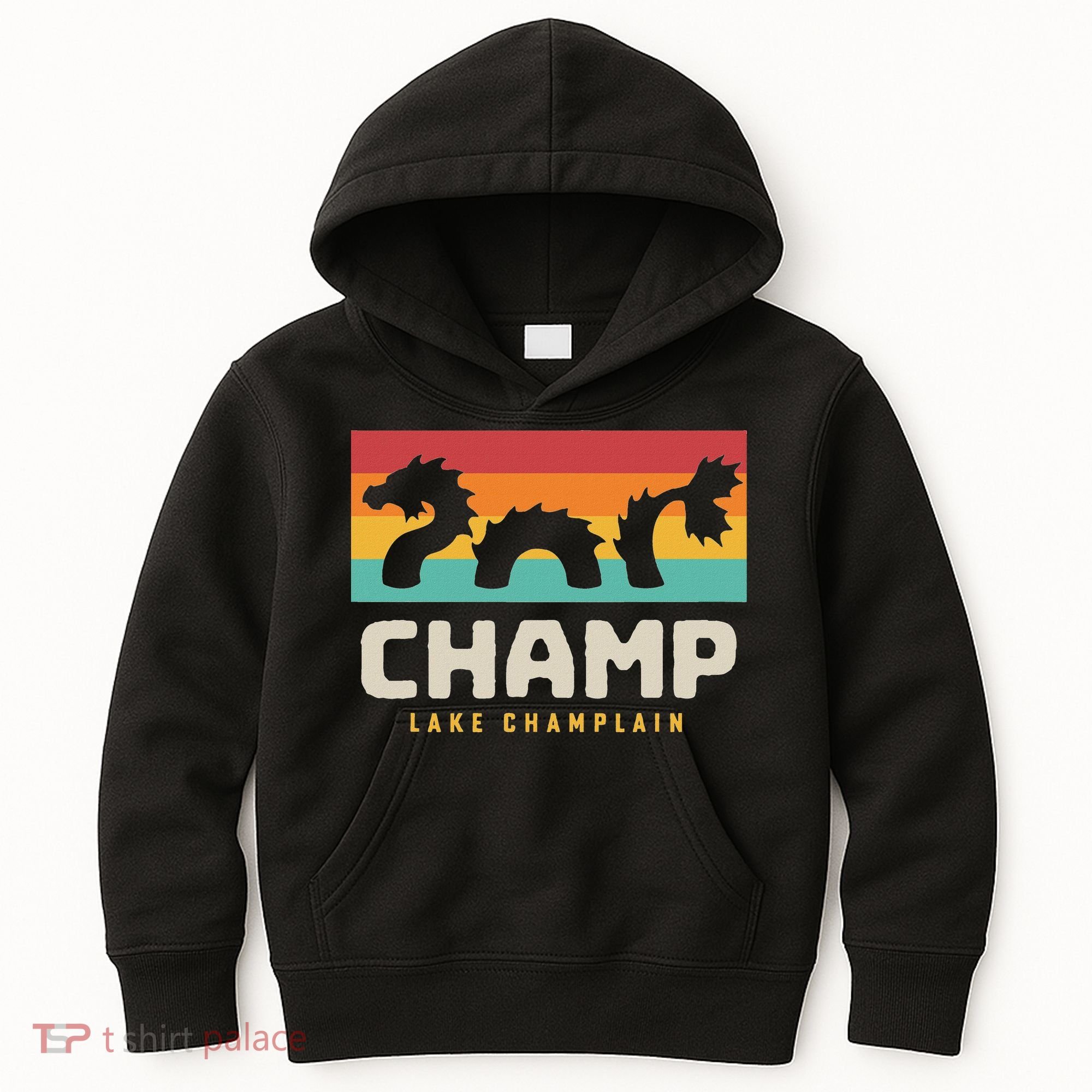 Champ Lake Champlain Monster American Folklore Kids Hoodie