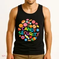 Candy Land Costumes Candy Security Candy Crew Tank Top thumb 3