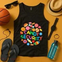 Candy Land Costumes Candy Security Candy Crew Tank Top thumb 4