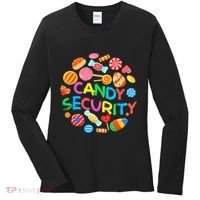 Candy Land Costumes Candy Security Candy Crew Women's Long Sleeve Shirt thumb 0