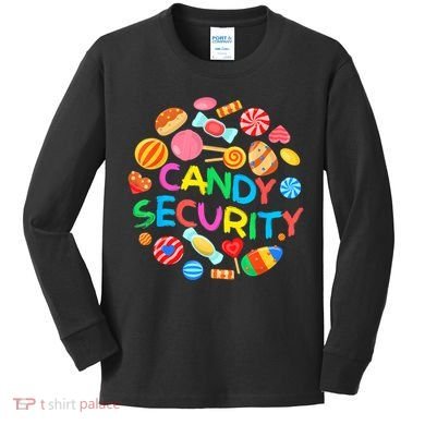 Candy Land Costumes Candy Security Candy Crew Kids Long Sleeve Shirt