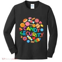 Candy Land Costumes Candy Security Candy Crew Kids Long Sleeve Shirt thumb 0
