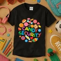 Candy Land Costumes Candy Security Candy Crew Kids T-Shirt thumb 3