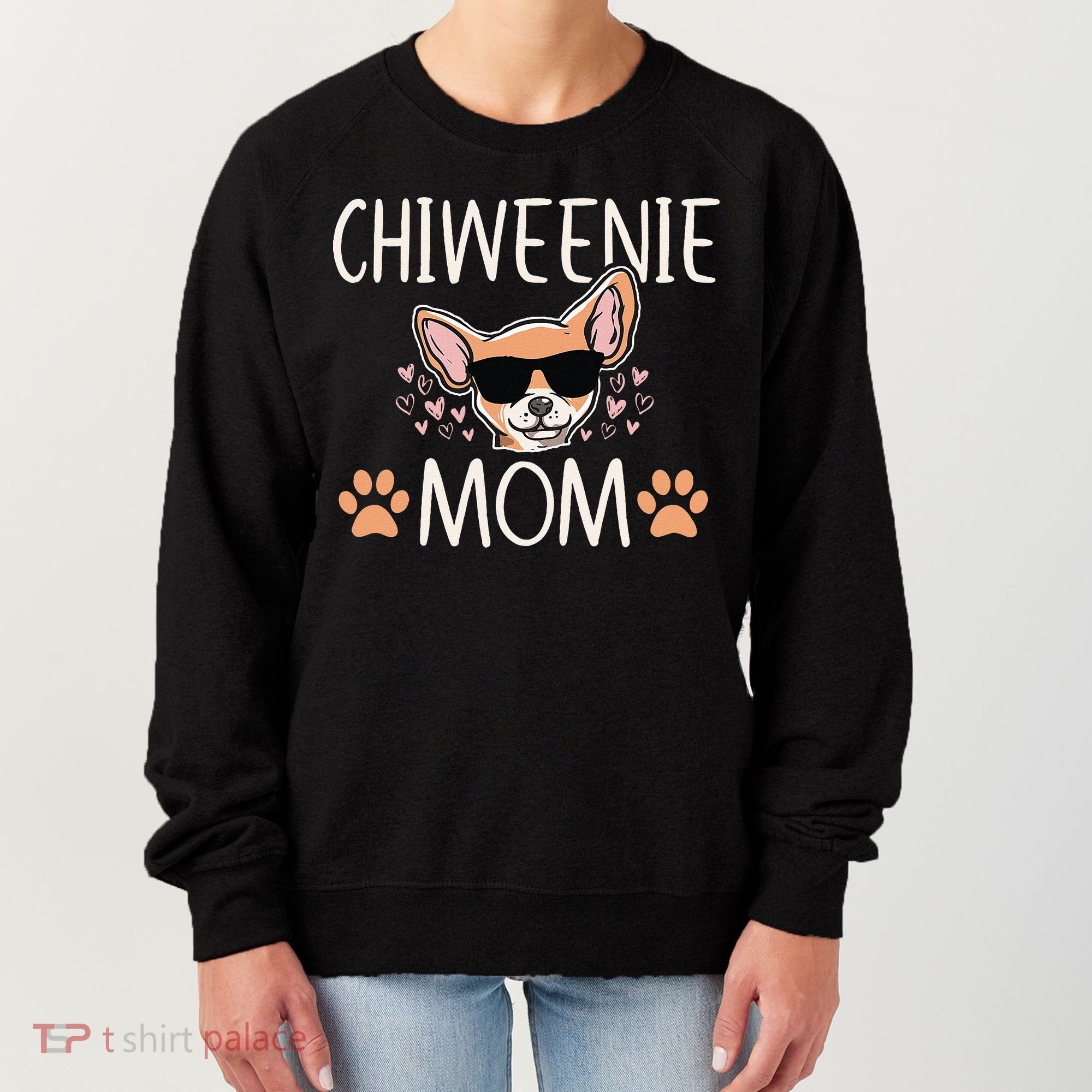 Chiweenie Love Cool Chihuahua Cute Dog Mom Owner Lover Women's Sweatshirt