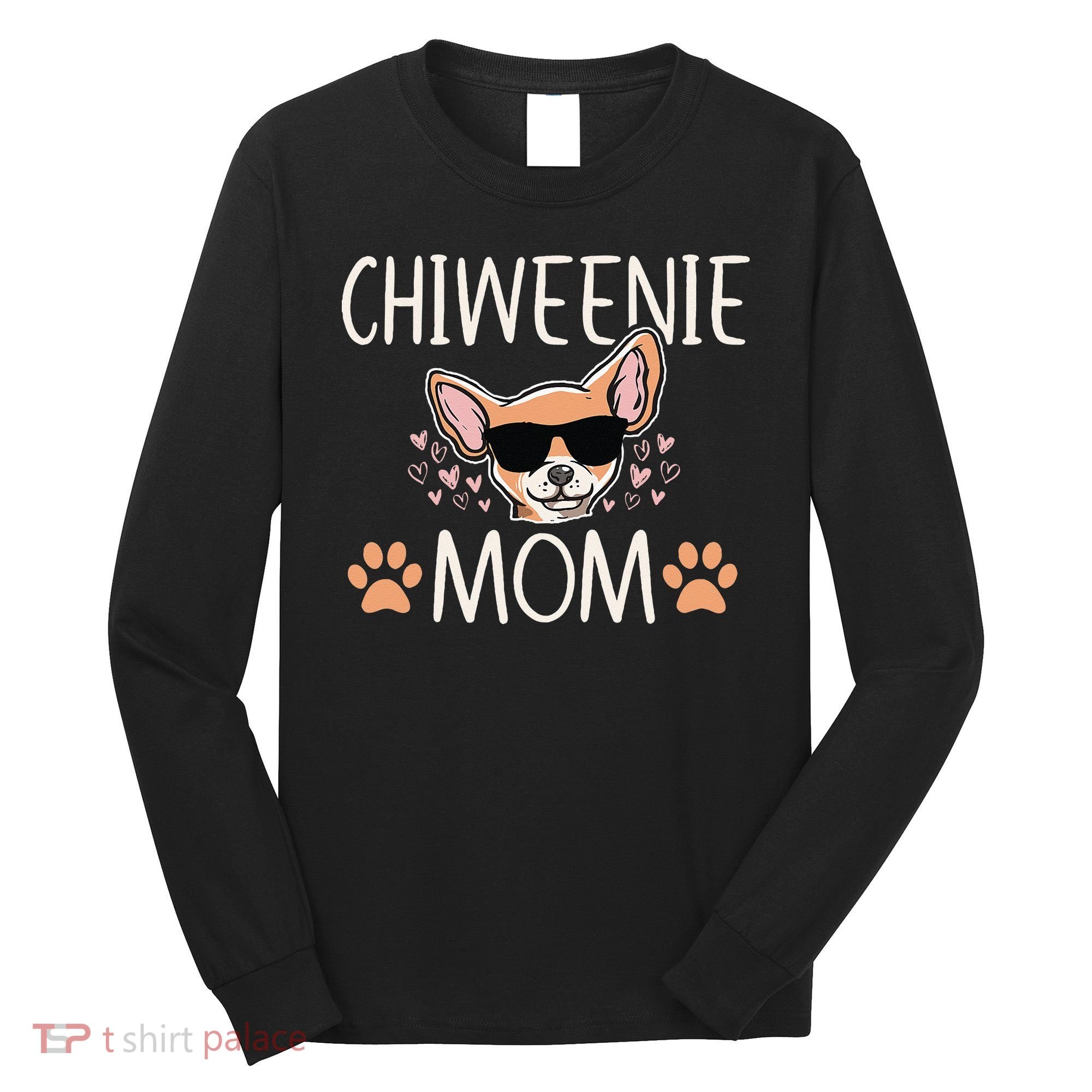 Chiweenie Love Cool Chihuahua Cute Dog Mom Owner Lover Long Sleeve Shirt