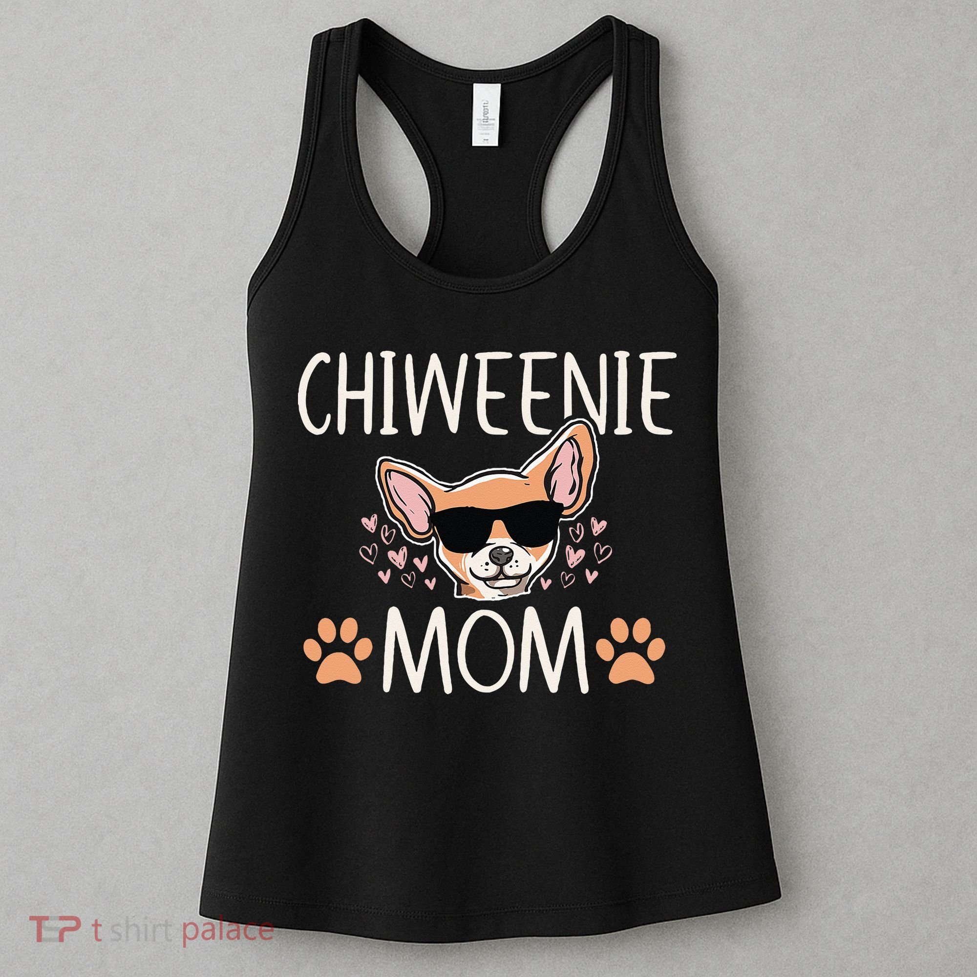Chiweenie Love Cool Chihuahua Cute Dog Mom Owner Lover Women's Tank Top