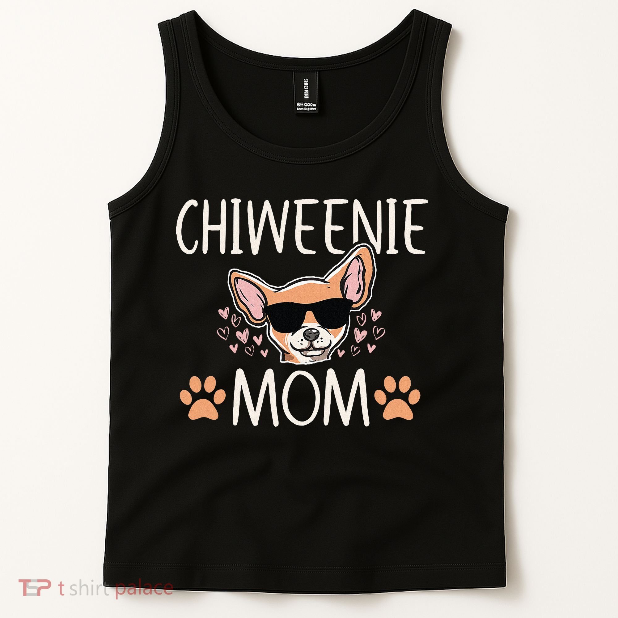 Chiweenie Love Cool Chihuahua Cute Dog Mom Owner Lover Tank Top