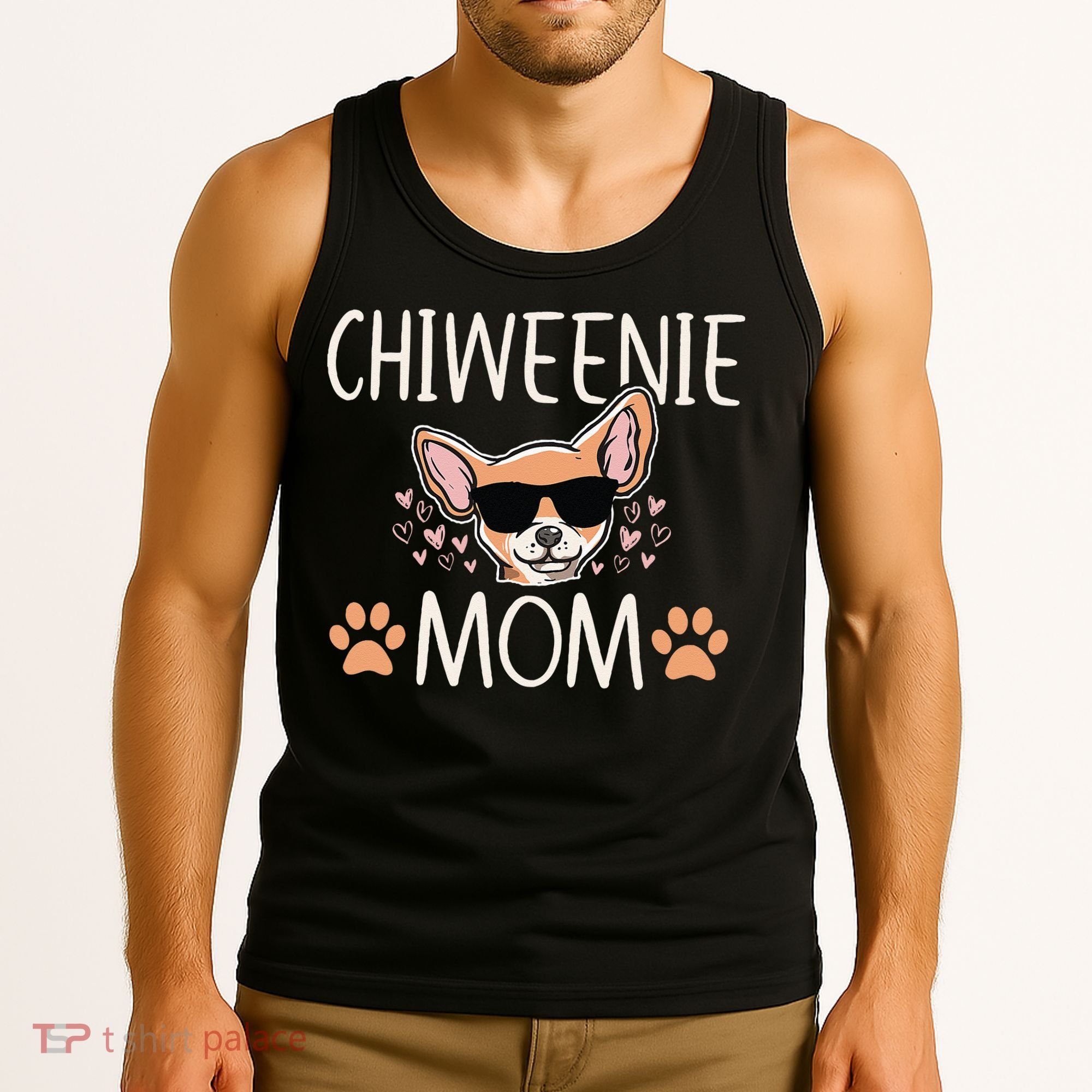 Chiweenie Love Cool Chihuahua Cute Dog Mom Owner Lover Tank Top