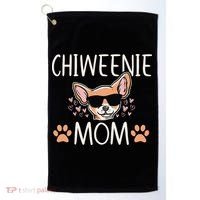 Chiweenie Love Cool Chihuahua Cute Dog Mom Owner Lover Golf Towel thumb 0
