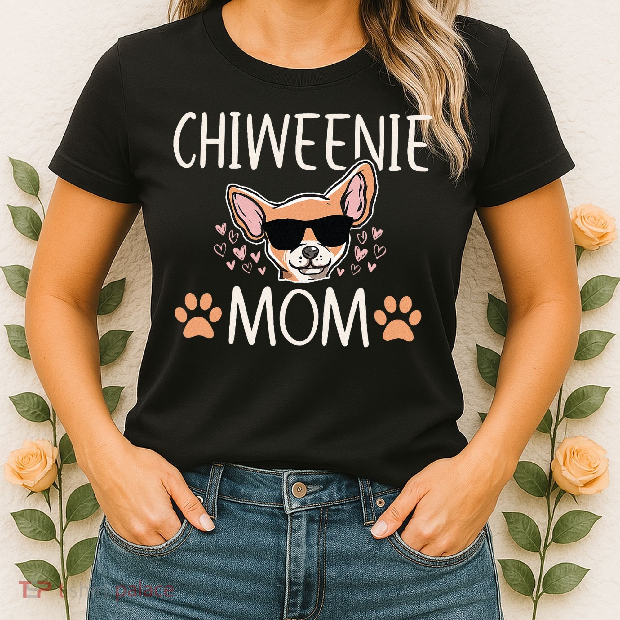 Chiweenie Love Cool Chihuahua Cute Dog Mom Owner Lover Women's T-Shirt