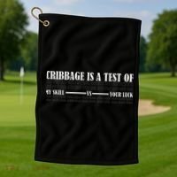 Cribbage Lover Cribbage Board Game Champion Cribbage Golf Towel thumb 1